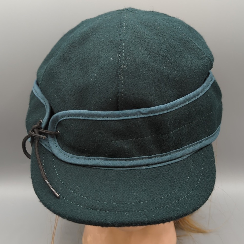 Stormy Kromer Original 1903 Wool Blend Cap Hat Green Size 7 5/8" Made In USA